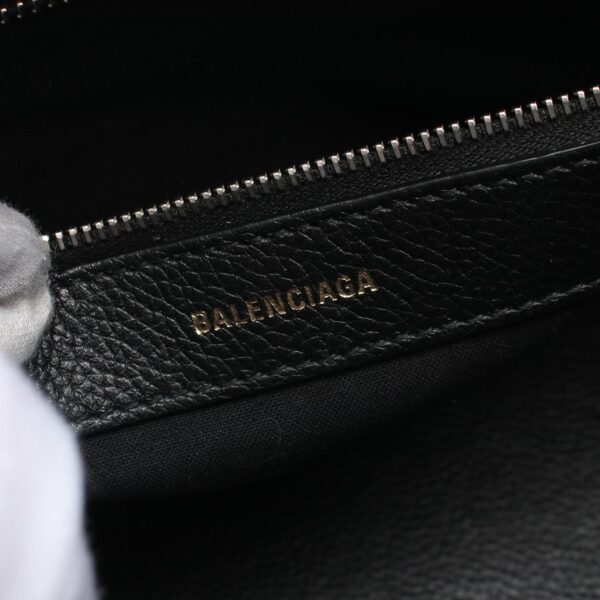 2107601004418 4 Balenciaga Ville Top Handle S Graffiti Handbag Leather Black