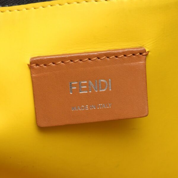 2107601005538 4 Fendi Zucca Tote Bag Leather Brown Yellow Black