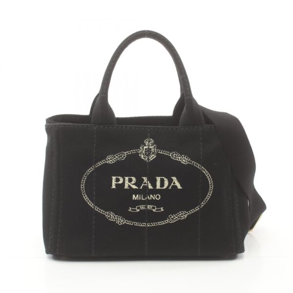 2107601006467 1 Prada Canapa Mini Tote Bag Black