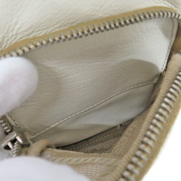 210768910 Prada Shoulder Bag Leather White