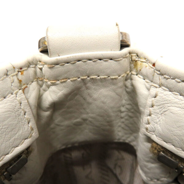 210768913 Prada Shoulder Bag Leather White