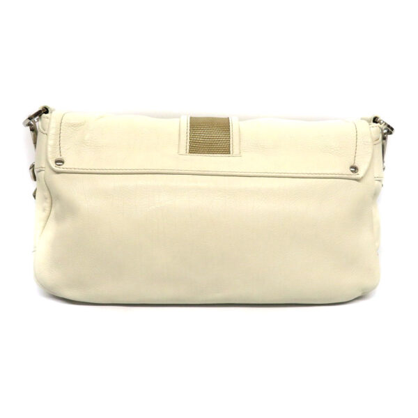 21076892 Prada Shoulder Bag Leather White