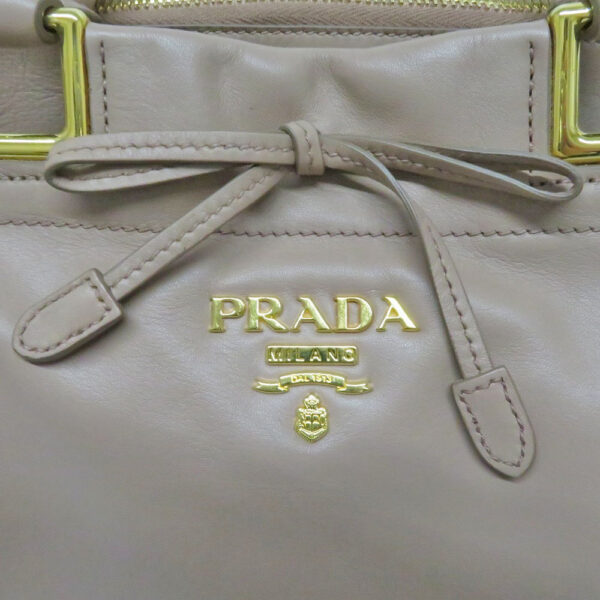 210769513 Prada 2WAY Handbag With Pink Beige