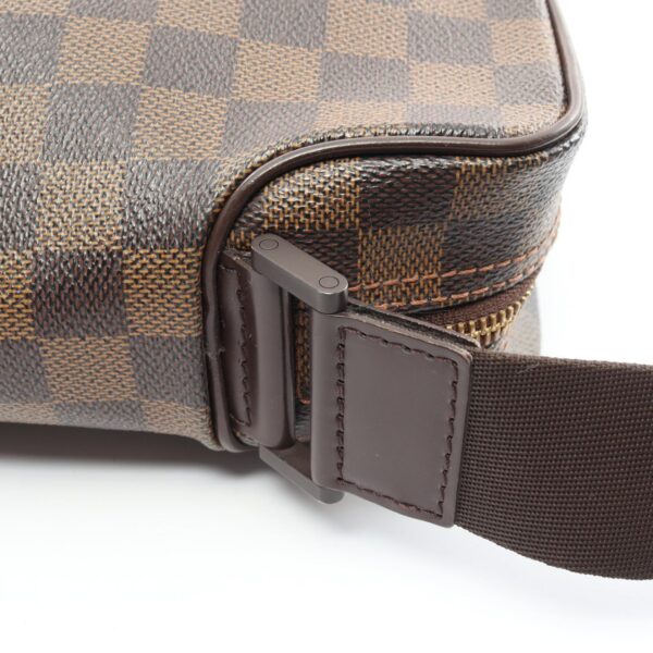 2118300046104 6 Louis Vuitton Olaf PM Shoulder Bag Leather Damier Brown