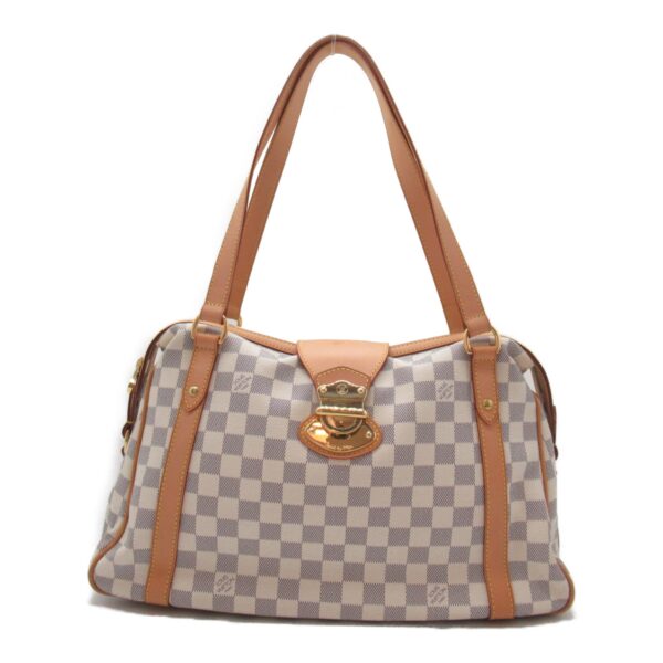 2118300047668 3 Louis Vuitton Stresa Shoulder Bag Damier Azur White