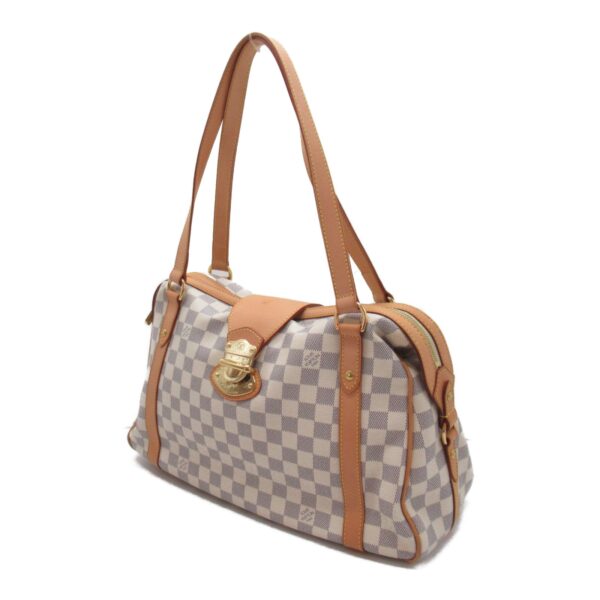 2118300047668 4 Louis Vuitton Stresa Shoulder Bag Damier Azur White