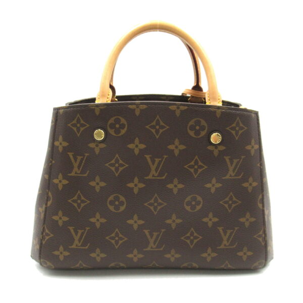 2118300050064 2 Louis Vuitton Montaigne BB Tote Bag Monogram Brown