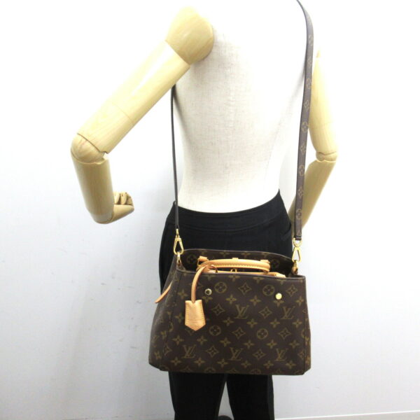 2118300050064 5 Louis Vuitton Montaigne BB Tote Bag Monogram Brown