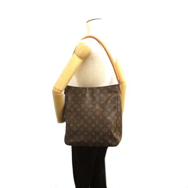 2118300053751 5 Louis Vuitton Looping Monogram Shoulder Bag Brown