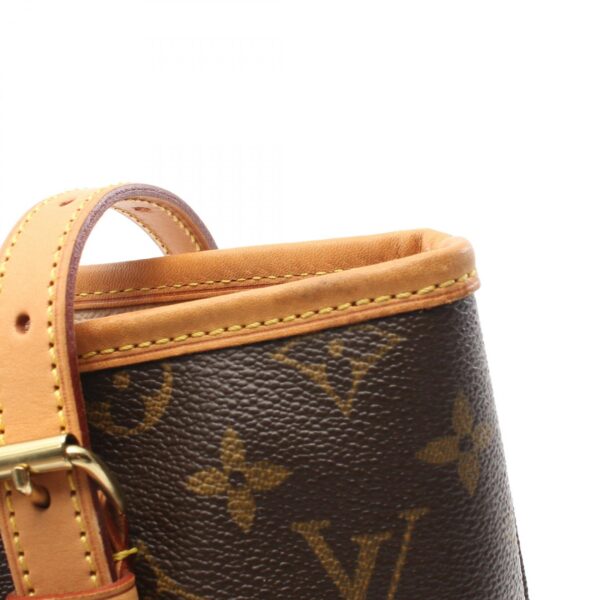 2118300056431 9 Louis Vuitton Bucket GM Shoulder Bag Leather Monogram Brown