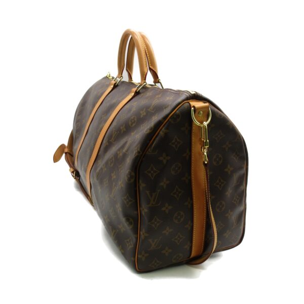 2118400118442 2 Louis Vuitton Keepall Bandouliere 50 Bag Monogram Brown