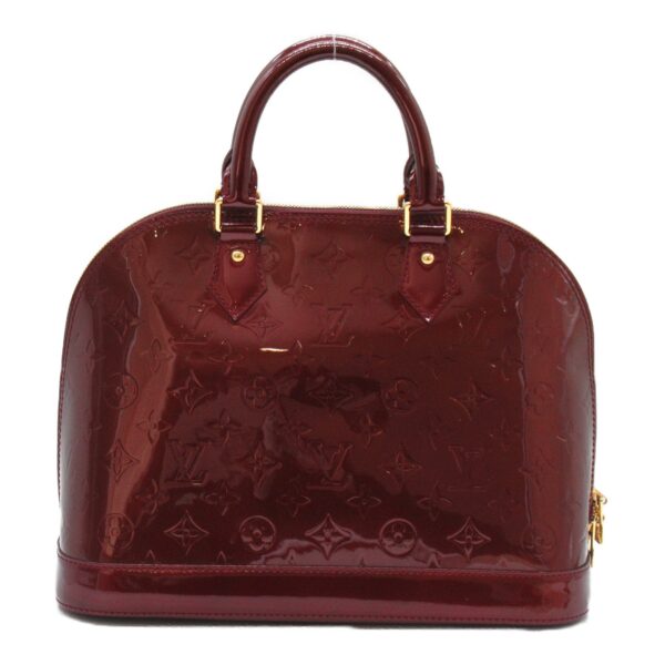 2118400122050 4 Louis Vuitton Alma Handbag Enamel Vernis Bordeaux