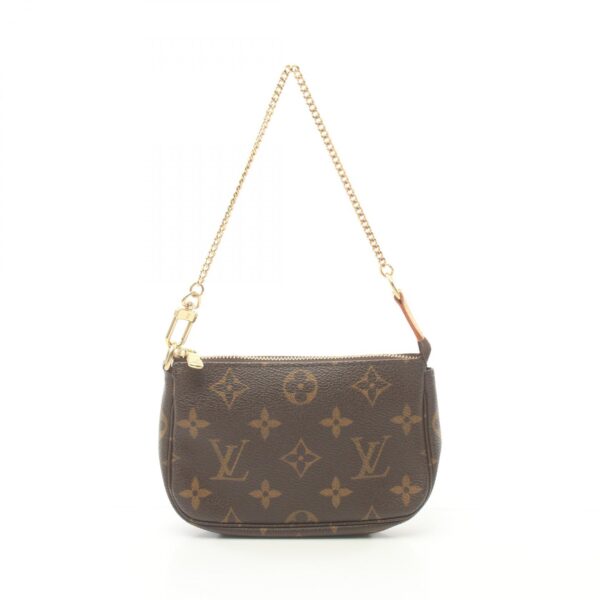 2118400129837 1 Louis Vuitton Mini Pochette Accessoire Leather Monogram Brown