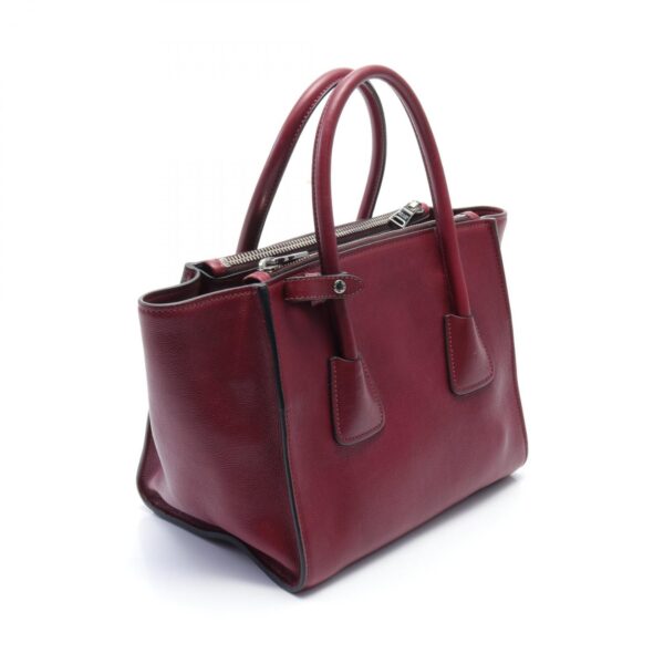 2118400130024 2 Prada Glacecalf Handbag Leather Bordeaux