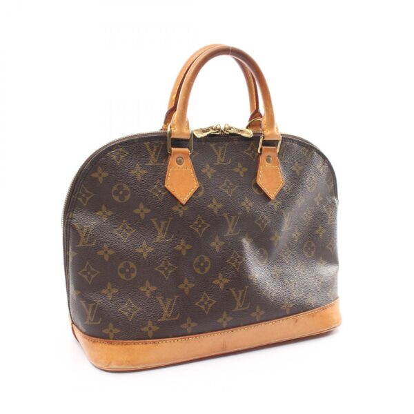 2118400130260 2 Louis Vuitton Alma PM Handbag Bag Leather Monogram Brown