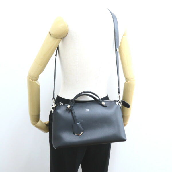 2118400131502 6 Fendi Visible 2Way Shoulder Bag Leather Black