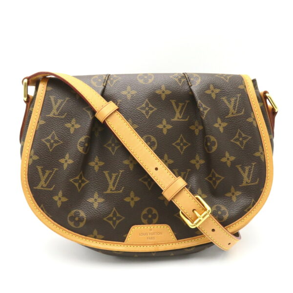 2118400136613 1 Louis Vuitton Menilmontant PM Shoulder Bag Monogram Brown