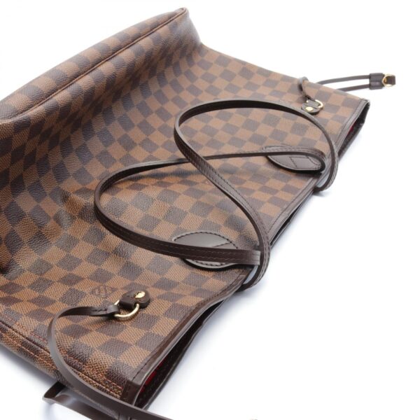 2118400136873 5 Louis Vuitton Neverfull MM Tote Bag Leather Damier Brown