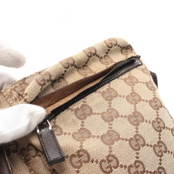 2118400138839 6 Gucci GG Waist Bag Body Bag Leather Beige Brown