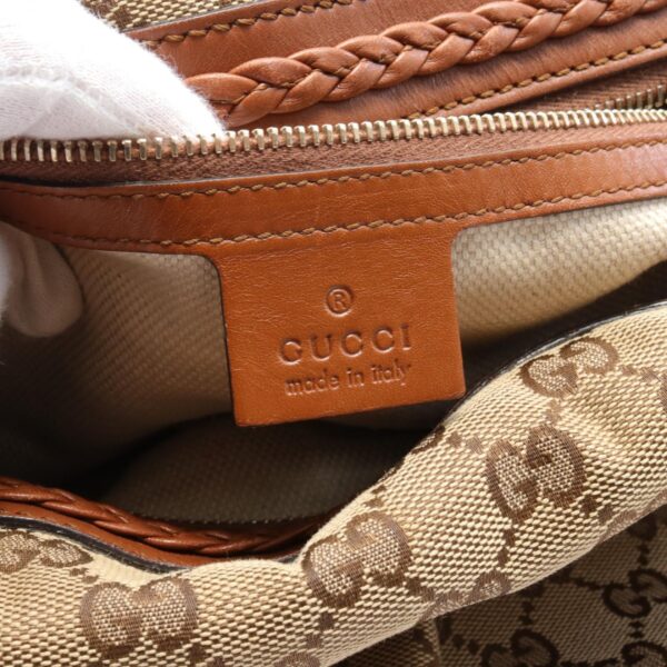 2118400139072 4 Gucci Brick Lane GG Handbag Beige Brown