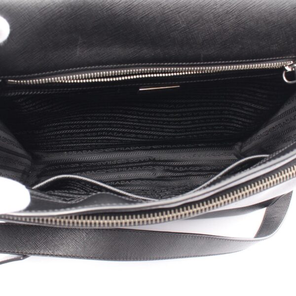 2118400139263 3 Prada Saffiano Travel Shoulder Bag Saffiano Leather Black