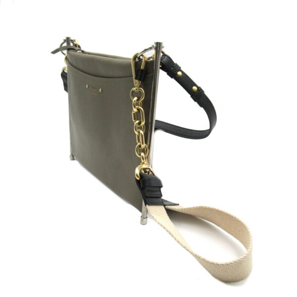 2118500032709 3 Chloe Leather Shoulder Bag Khaki