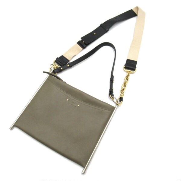 2118500032709 5 Chloe Leather Shoulder Bag Khaki