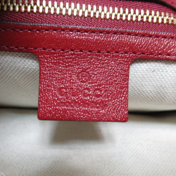 2118500038206 10 Gucci Horsebit Tote Bag GG Leather Beige Red