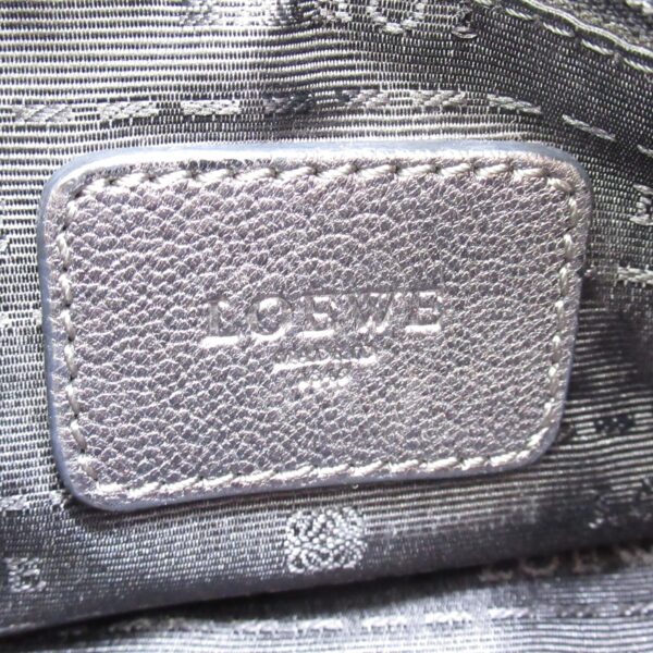 2118700051043 10 Loewe 2Way Bag Leather Gray Metallic