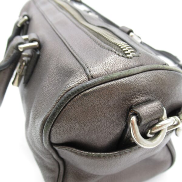 2118700051043 7 Loewe 2Way Bag Leather Gray Metallic