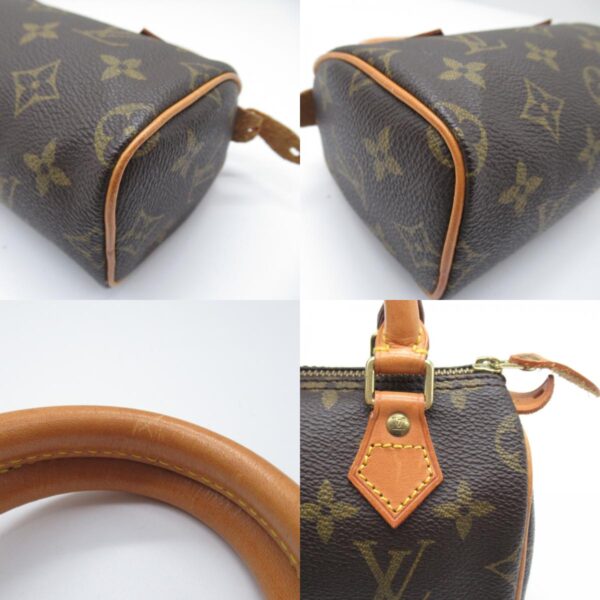 2118700057236 9c Louis Vuitton Mini Speedy Handbag Monogram Brown