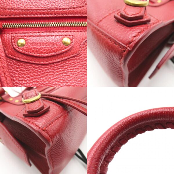 2118700062315 10c Balenciaga Neo Classic City Mini 2Way Shoulder Bag Leather Red