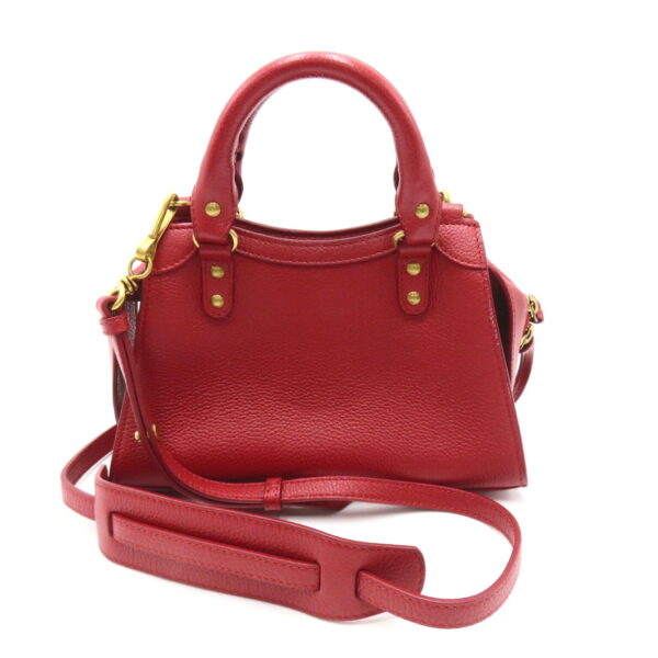 2118700062315 2 Balenciaga Neo Classic City Mini 2Way Shoulder Bag Leather Red