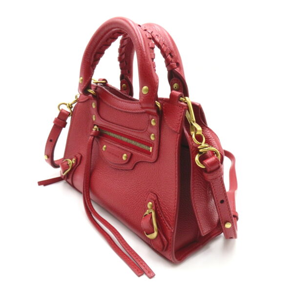 2118700062315 3 Balenciaga Neo Classic City Mini 2Way Shoulder Bag Leather Red