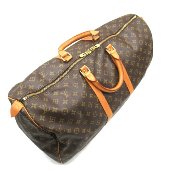 2118800092205 3 Louis Vuitton Keepall 55 Bag Monogram Brown