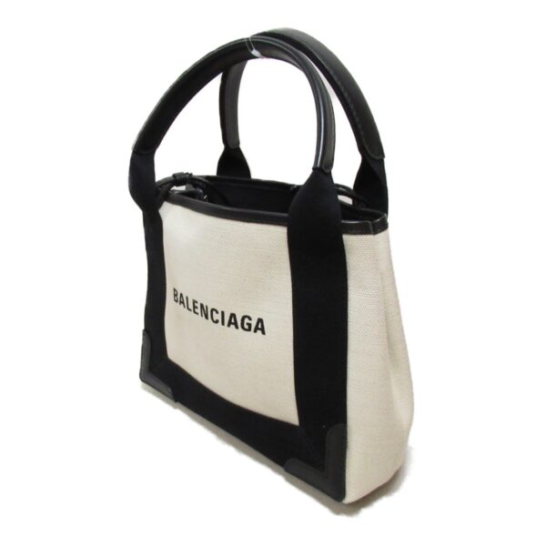 2118800097408 4 Balenciaga Navy Cabas XS Tote Bag Black Natural