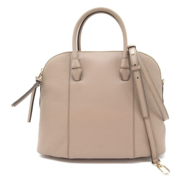 2118800100344 1 Furla Leather 2way Shoulder Bag Beige