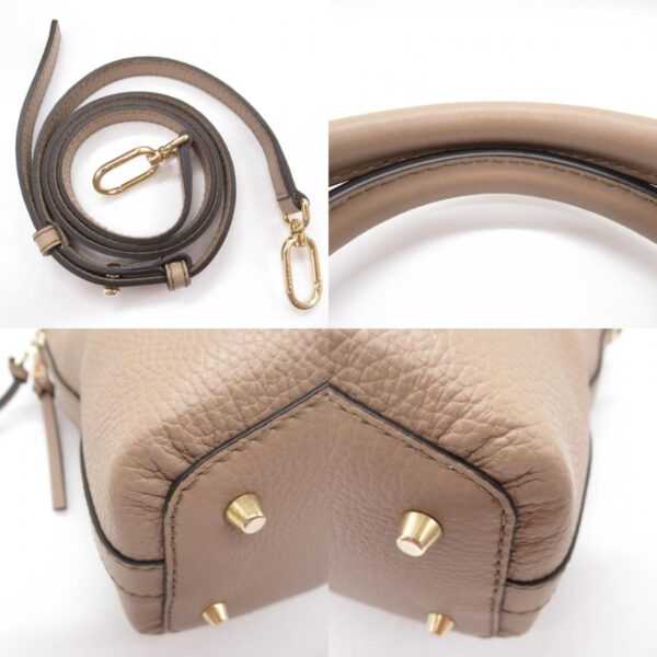 2118800100344 10c Furla Leather 2way Shoulder Bag Beige