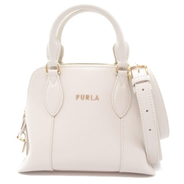 2118800100368 1 Furla Leather 2way Shoulder Bag White