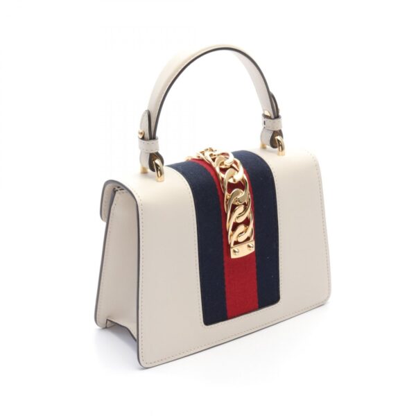 2118800103840 2 Gucci Sylvie Shelly Line Handbag Ivory Multicolor