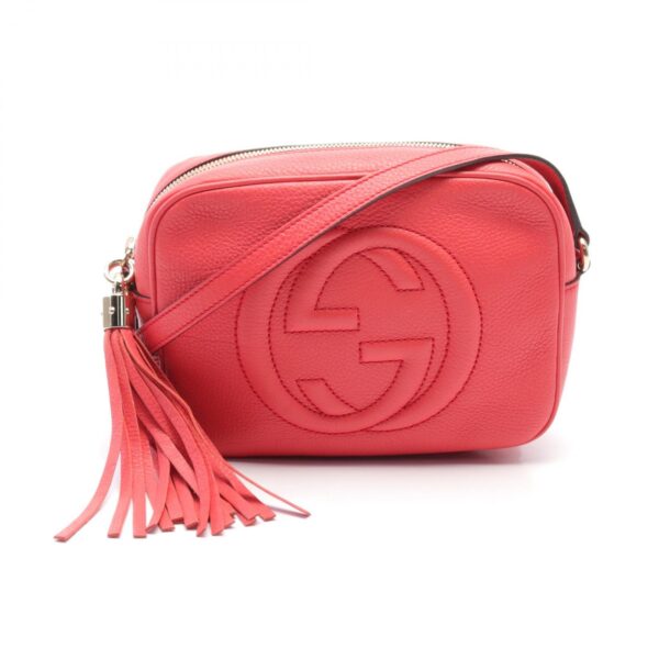 2118800103888 1 Gucci Soho Disco Bag Interlocking G Shoulder Bag Red