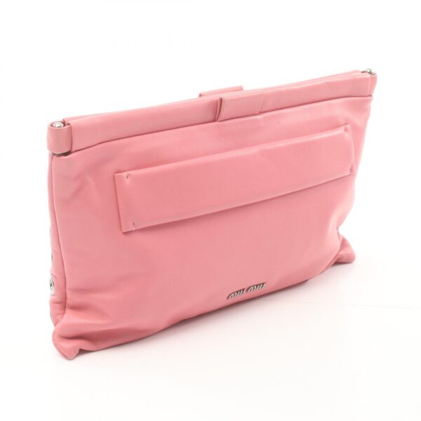 2118800104267 2 Miu Miu Shoulder Bag Clutch Bag Leather Pink