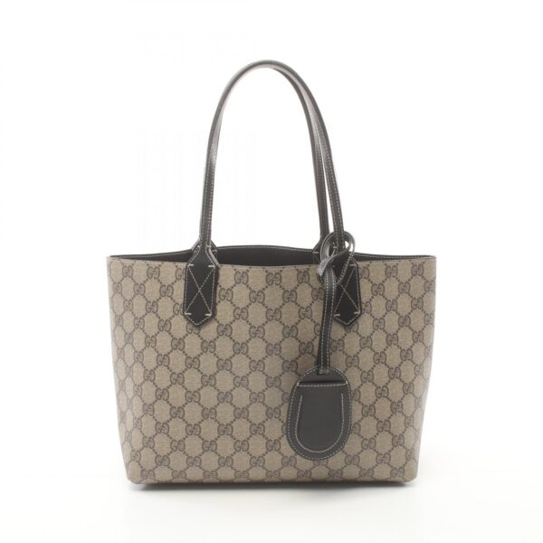 2118800104960 1 Gucci GG Supreme Tote Bag Beige Black