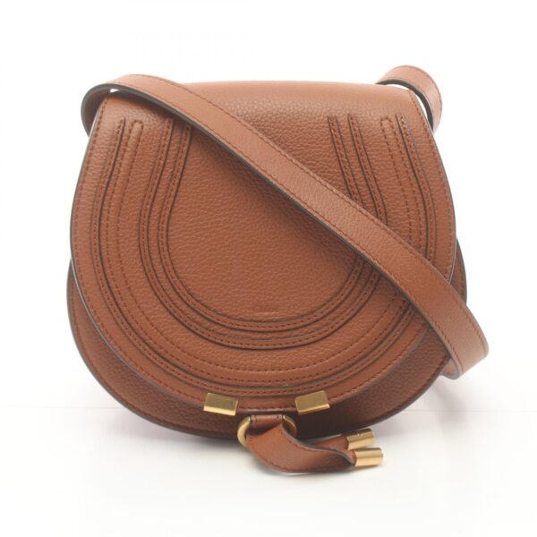 2118800109101 1 Chloe Marcie Small Crossbody Bag Leather Brown