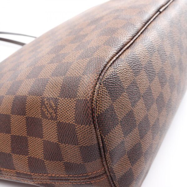 2118800109781 6 Louis Vuitton Neverfull MM Leather Tote Bag Damier Brown