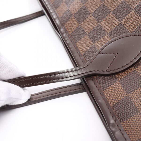 2118800109781 8 Louis Vuitton Neverfull MM Leather Tote Bag Damier Brown