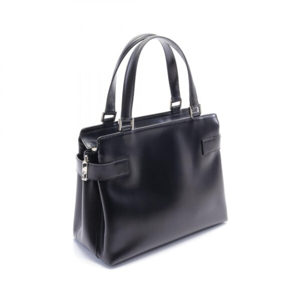 2118800111784 2 Salvatore Ferragamo Gancini Handbag Leather Black