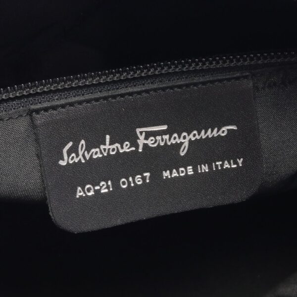 2118800111784 4 Salvatore Ferragamo Gancini Handbag Leather Black