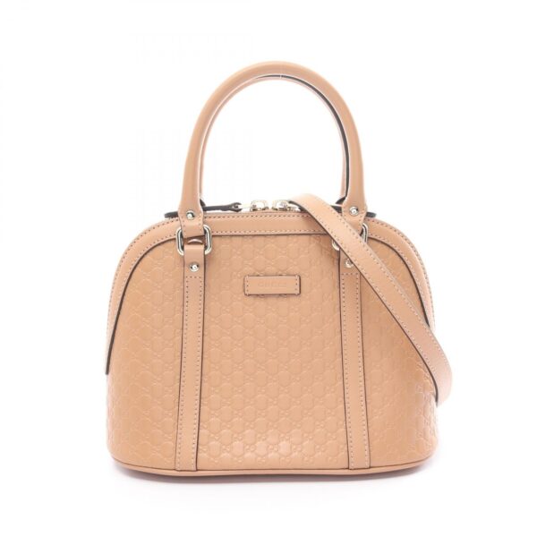 2118800112026 1 Gucci Micro Guccisima Handbag Leather Beige