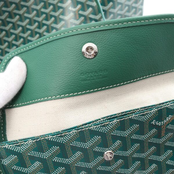 2118800112071 4 Goyard Saint Louis PM Tote Bag Leather Green Multicolor